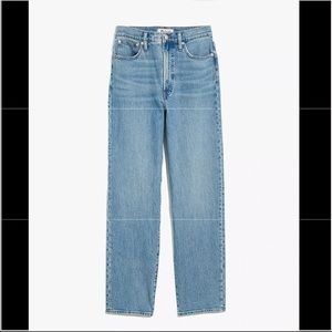 Madewell Perfect Vintage Straight Jean High Rise Hoye Wash 31